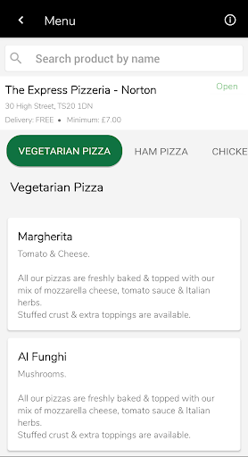 The Express Pizzeria Screen 2