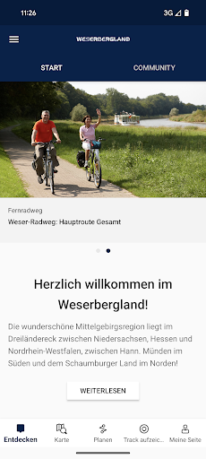 Android application Weserbergland – Urlaubsplaner screenshort