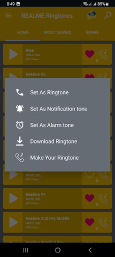 All REALME Mobile Ringtones Screenshot 2 - AppWisp.com
