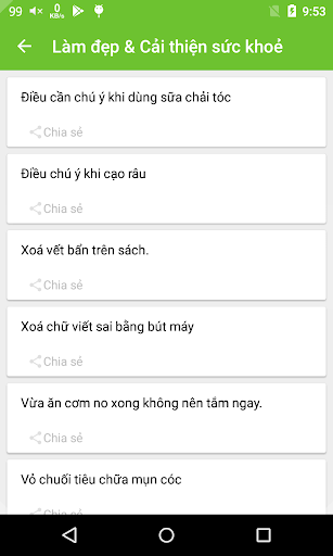 Bí kíp mẹo hay cần biết - Bi k Screen 2