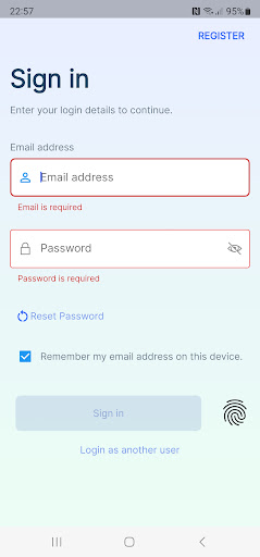 Android application iDonatio screenshort