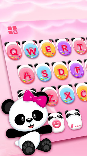 Android application Pinky Panda Donuts Theme screenshort