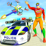 Police War Drone Robot Game icon