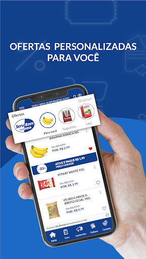 Android application Serv Bem Supermercado screenshort