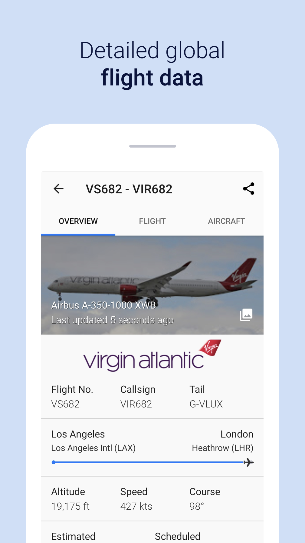 Android application Plane Finder - Flight Tracker screenshort