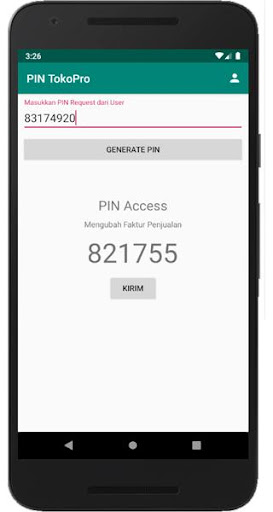 PIN TokoPro Screen 3