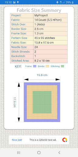 Fabric Calculator Screen 3