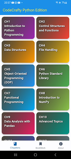 Android application CodeCrafty Python Edition screenshort