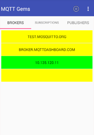 Android application MQTT Gems screenshort