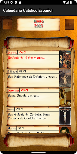 Calendario Católico Screen 2
