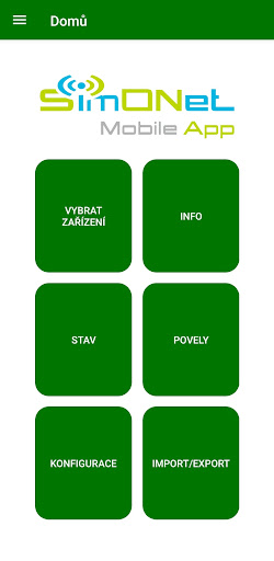 Android application SimONet Mobile screenshort