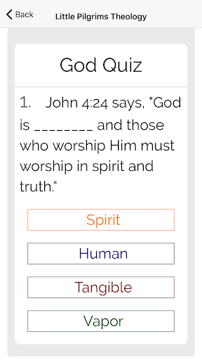 Little Pilgrims Theology Screen 2