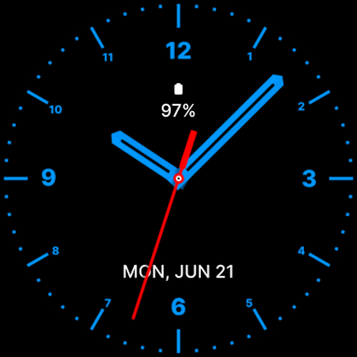 Blue Analog Watch Face logo