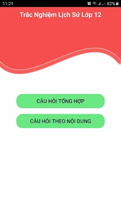 Trắc nghiệm lịch sử lớp 12 - Screenshot 1
