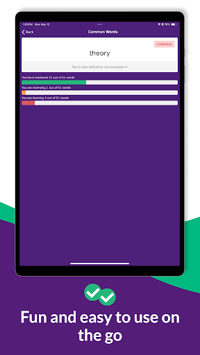 Screenshot of TOEFL Vocabulary Flashcards