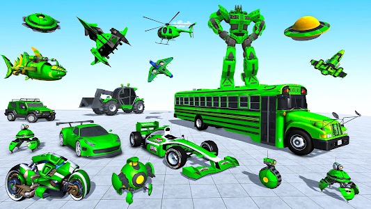 Army Bus Robot Bus Game 3D Unknown