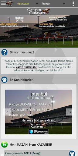 Android application Ganyan Canavarı - At Yarışları screenshort