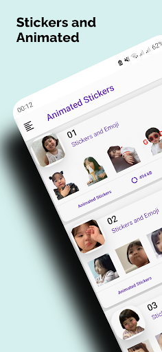 Android application Stickers & Animated Koreana screenshort