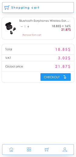 Mondealeur Online Shopping App Screen 3