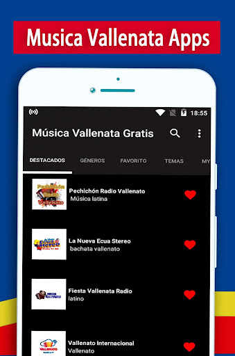 Android application Musica Vallenata screenshort