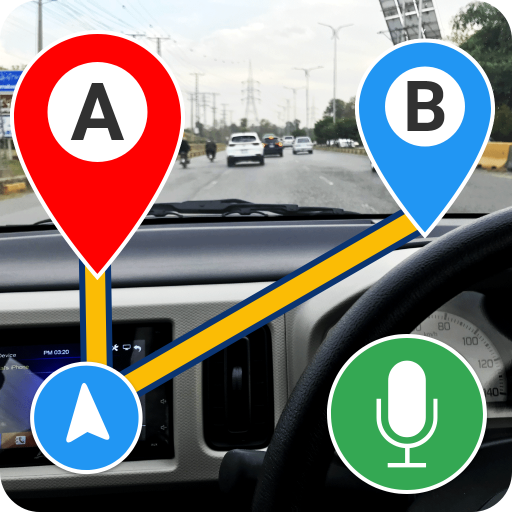 Easy Route Finder & Voice Maps logo