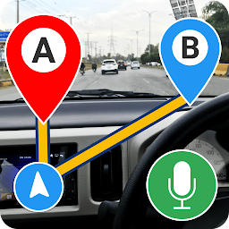 Slika ikone Easy Route Finder & Voice Maps