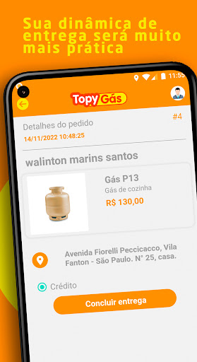 Android application Topy Gás - Motoristas screenshort