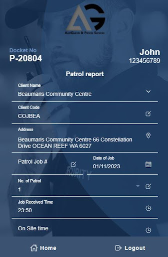 AustGuards & Patrols Services Screen 2