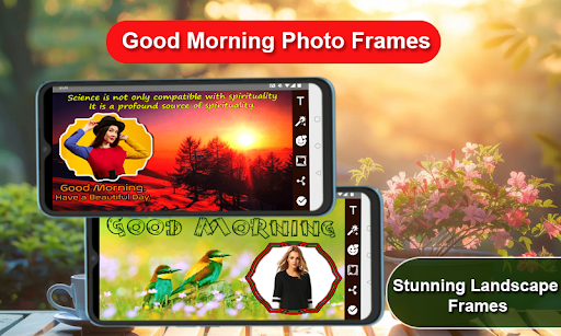 Good Morning Photo Frames screenshot 2