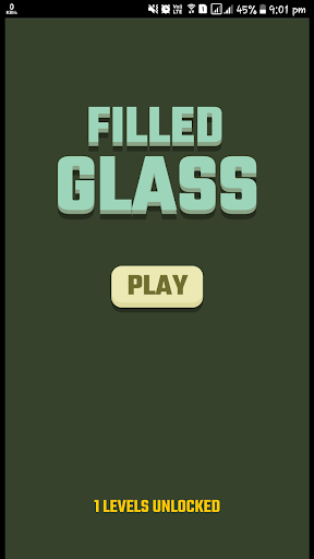Android application Filled Glass Game screenshort