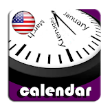 2021 US Calendar with Holidays and Observances icon