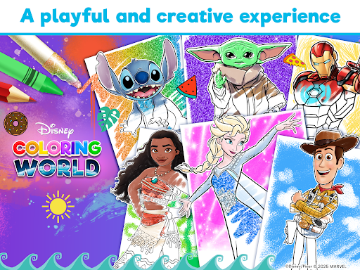 Screenshot of Disney Coloring World