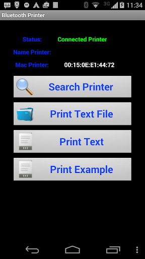 Android application Bluetooth Printer screenshort