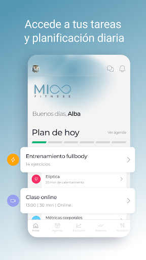 Android application Mioofitness screenshort