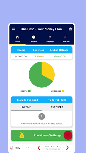 One Peso : Cash Planner Screen 3
