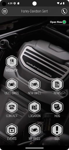 Android application Harley-Davidson Gent screenshort