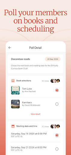 Screenshot of Bookclubs: Book Club Organizer