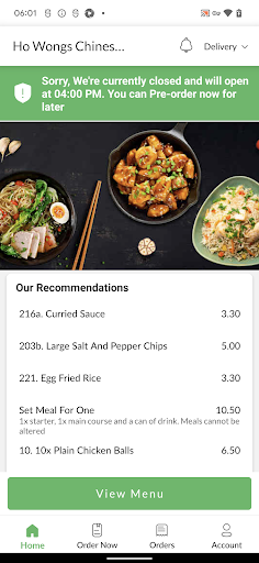 Ho Wongs Chinese Takeaway Screen 2