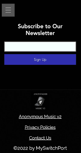Anonymous Music v2 Screen 2