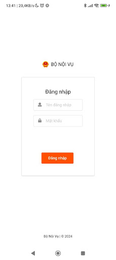 Android application Dữ liệu mở cho cán bộ screenshort