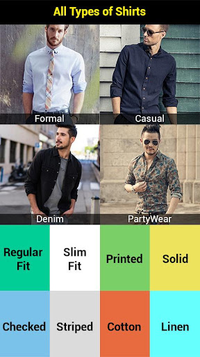 Men Shirt Designs & Shopping Screen 2