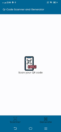 Android application Qr Code Scanner and Generator screenshort
