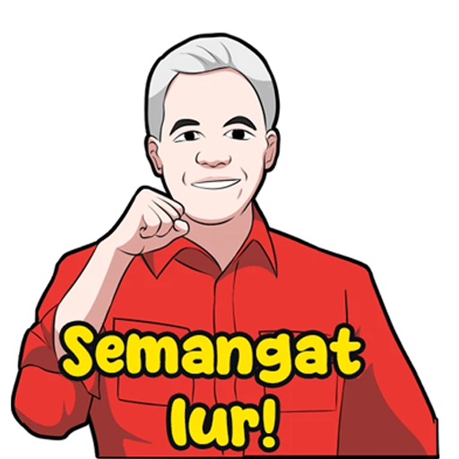 Stiker Ganjar Pranowo 2024 logo