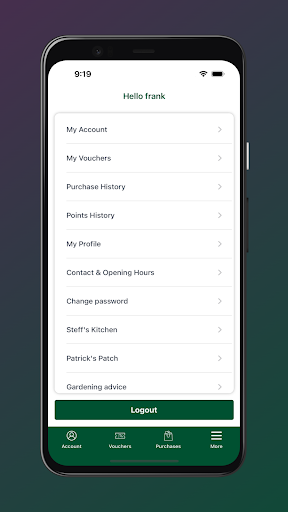 Fairweather’s Rewards App Screen 3