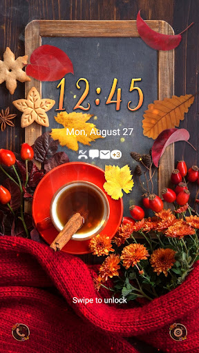 Autumn And Tea Time- Wallpaper Screen 2