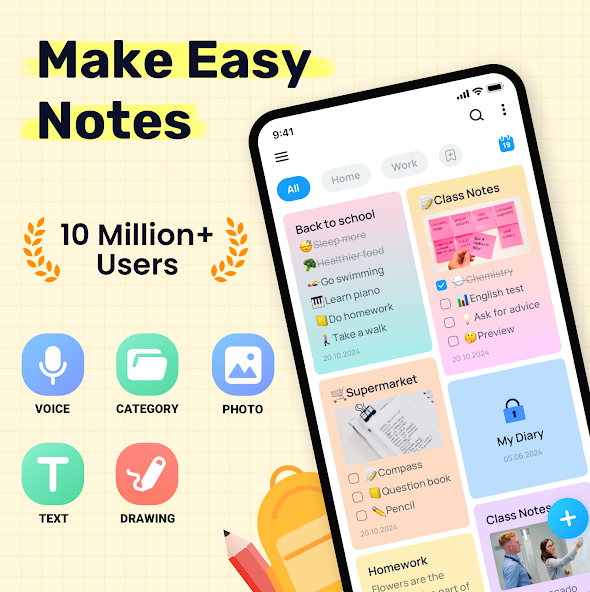 Easy Notes - Заметки, блокнот 1.2.40.0510 APK + Мод (Unlimited money) за Android