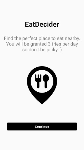Android application Eat Decider screenshort