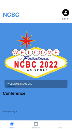 NCBC Conference App Screen 2