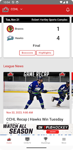 CCHL Screen 2