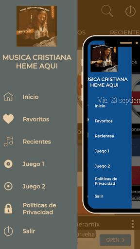Música Cristiana Heme Aquí Screen 3